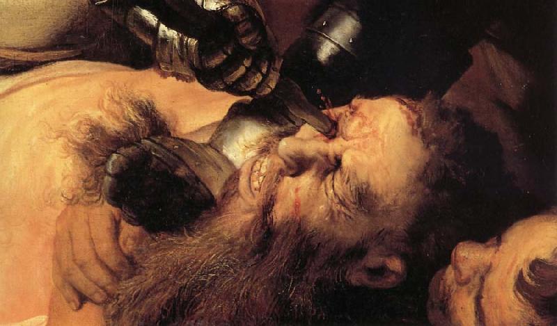 Rembrandt van rijn Details of the Blinding of Samson